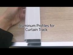 Curtain Tracks Aluminum Square Profile Rail Accessories 6063 T5