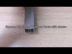 Silver Anodized Aluminium Door Frame Metal Building Materials High Strength