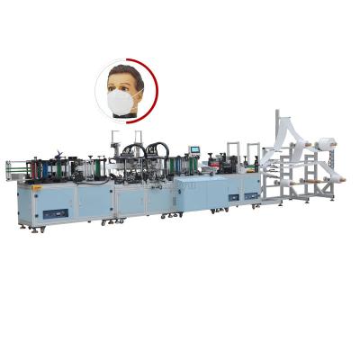 China Ffp2 KN95 Face Mask Making Machine 380V 14.5T Weight 13800x1100x1800mm for sale