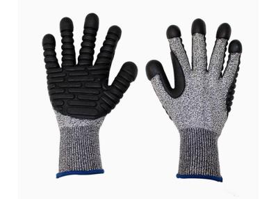 China HPPE Cut Proof Gloves Heavy Duty Knitted Safety Gloves With TPR Palm for sale
