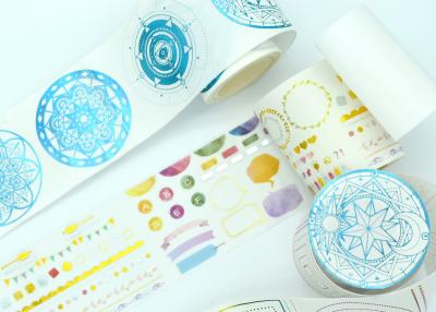 China Single Sided Colorful 15mm Geometric Foil Washi Tape for sale