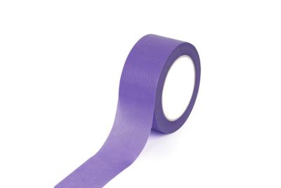 China Quick Stick 48mm Purple Crepe Paper Masking Tape for sale