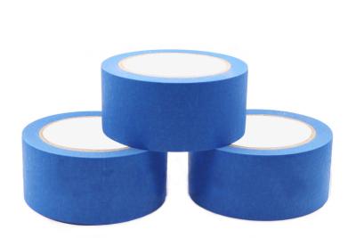 China Heat Resistant Blue 48mm Crepe Paper Masking Tape for sale