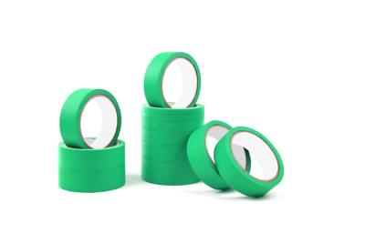 China High Sticky Spray Paint Fresh Green Crepe Paper Tape for sale