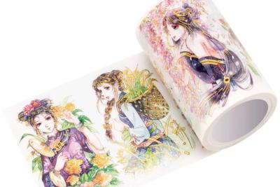 China Japanese Anime 65g Foil Tape Stickers For Notebook for sale