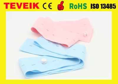 China M2208 Disposable Latex Free CTG Belt For Fetal Monitor, Light Blue and Pink Color Fetal Transducer Belt for sale