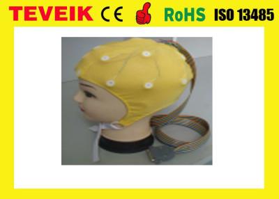 China Tampão médico médico do EEG de 20 ligações com Tin Electrode, chapéu do EEG do Neuro-feedback à venda