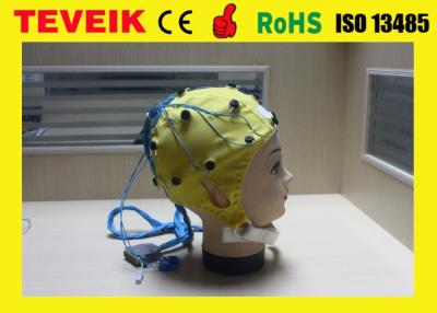 China Medical Factory of Integrated Neurofeedback EEG Cap With Tin electrodes with 20, 32, 64 ,128 leads for sale