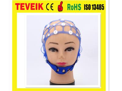 China Medical Separating Neurofeedback Silicone EEG Electrode Cap, 20 Leads Cup Electrode EEG Hat for sale