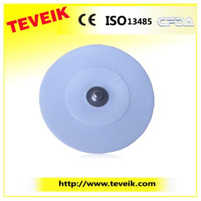 China Medical Teveik Factory of Adult Disposable Ag/Agcl ECG Electrode With Nonwoven Cloth Backing for sale