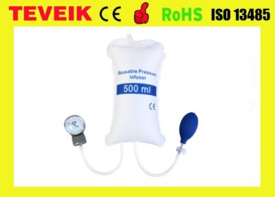 China 500ml Medical Blood Pressure Cuff Manual Pressure Infusion Bag With Pressure Indicator for sale