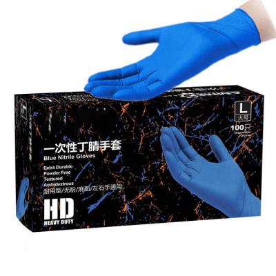 China Vinyl Examination Gloves Disposable Powder Free S M L Nitrile Disposable Examation Gloves for sale