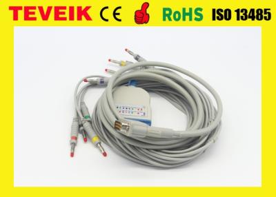 China Schiller EKG Cable for Reynolds Cardiotrack 12 All Excel-Types Von Berg Bioset 9000 for sale