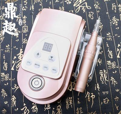 China 110-240V Semi-permanent Tattoo Makeup Machine Maquina De Tatuagens Microblading Eyebrows Pen Rechargeable Rotary Tattoo for sale
