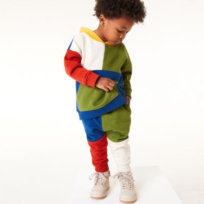 China Kids Equipment Set Color Block Smart Casual Private Label Baby Boy Sets Clothes Kids Fall Clothing 2021 for sale