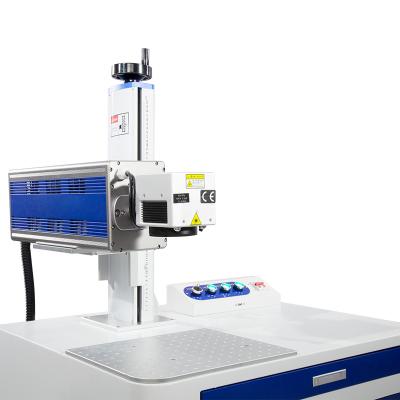 China Desk Portable 30watt 60watt CO2 Laser Marking Machine For Plastic Leather for sale
