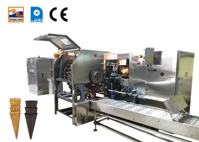 China Automatic Softy Ice Cream Cone Production Line Stainless Steel  71 Bake Templates for sale