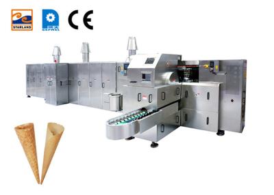 China 107 Baking Plates Ice Cream Cone Production Line Rolled Sugar Cone Baking Machine for sale
