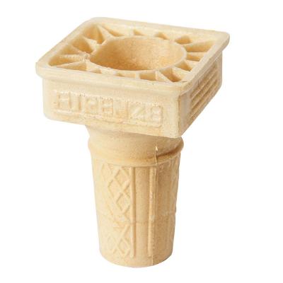China Square Shape Ice Cream Waffle Cone With Egg Materials , QS Certification for sale
