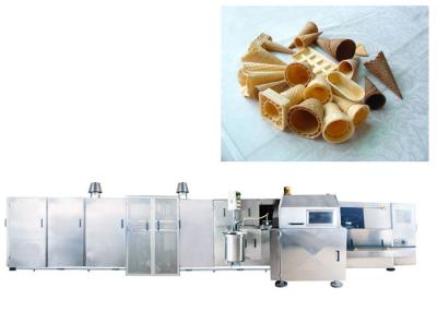 Chine Chaîne de production automatique de cône de sucre d'acier inoxydable, cônes standard de la machine 4000 de cuisson de cornet de crème glacée/heure à vendre
