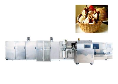 China Completamente cadena de producción del cono del azúcar del rodillo de Antomatic/fabricante de helado industrial con las placas de la hornada del arrabio en venta