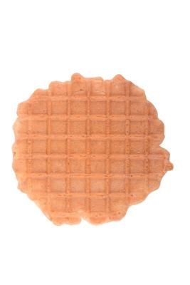 China Produção relacionada dada forma flor do gelado, cones do waffle do chocolate do comprimento de 118 - de 120mm à venda