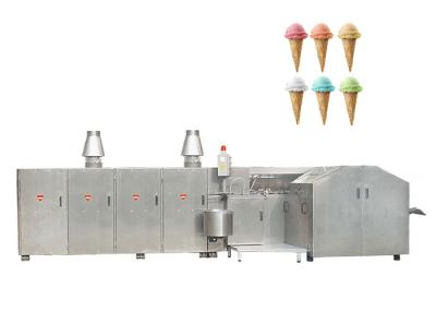 중국 분사구 유형 아이스크림 콘 생산 라인 완전히 자동적으로 판매용