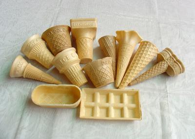 China Eco - Friendly Ice Cream Wafer Cups For Store / Supermarket , Custom Shape for sale