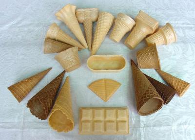 China Delicious Homemade Wafer Cones , Sugar Ice Cream Cone Multi Shape for sale