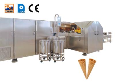 China Automatic Rolled Sugar Cone Production Line Ice Cream Industrial Baking Waffle Cone Making Machine for sale