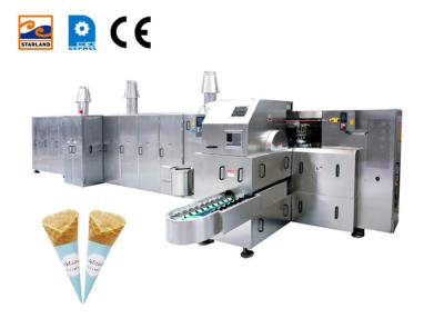 China Crisp Snow Rolled Sugar Cone Making Machine Automatic Waffle Biscuit Baking for sale