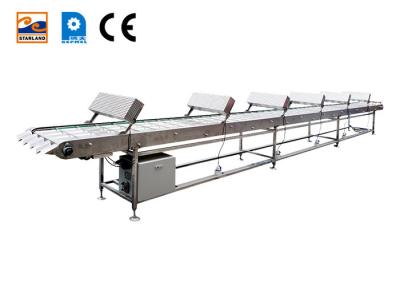 China Fully Automatic Marshalling Cooling Conveyor Stainless Steel Material en venta