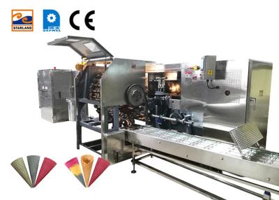 China High Speed Corn Wafer Sugar Cone Production Line With Stainless Steel Texture , 107 Baking Plates for sale