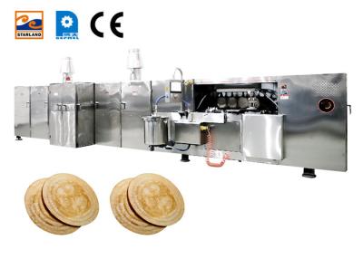 China Linha de produção de aço inoxidável do cone do waffle com as 107 placas de cozimento à venda
