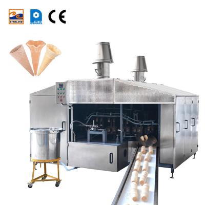 China Fabriek 0.75kw Grootschalige Automatische Wafeltje Kegel Productie Apparatuur Wafeltje Kegel Making Machine Met Ce Te koop