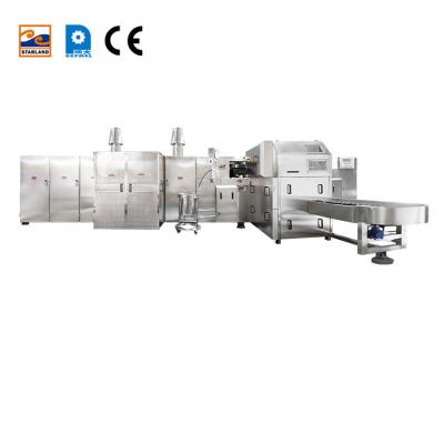 China Máquina de fabricação de cone de sorvete de aço inoxidável Velocidade ajustável à venda