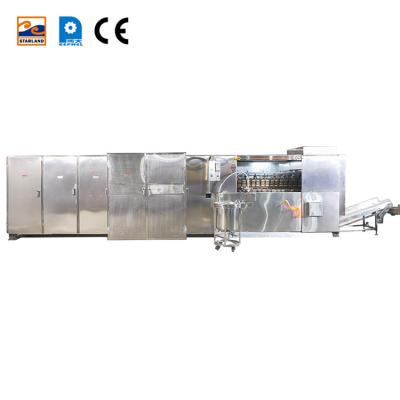 China PLC Waffle Basket Production Line Automatic Snack Food Production Machinery for sale