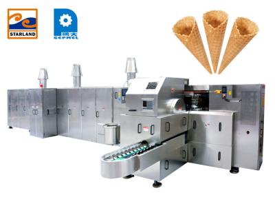 Κίνα Εύκαμπτη μηχανή κώνων ζάχαρης υψηλής δύναμης για τον τυποποιημένο κώνο 10000PCS παγωτού/την ώρα προς πώληση
