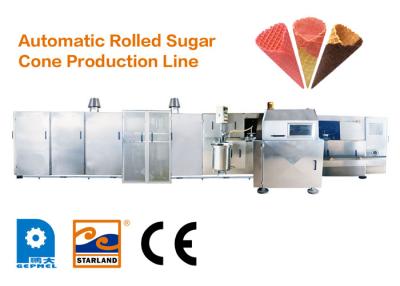 China Automatic Ice Cream Cone Production Line With Horizontal Rolling System for sale