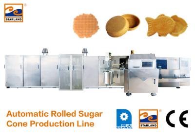 China Eco - linha de produção amigável alta velocidade do cone de gelado 400 cones padrão/hora à venda