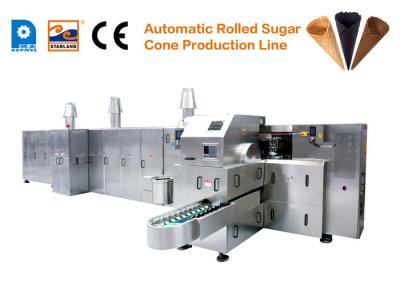 China Ice Cream  Pizza Waffle Cone Production Line CE Approved Baking Plares 260mm*240mm for sale