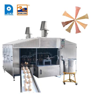 China Máquina do cone da bolacha totalmente automático de 28 moldes 2 cavidades com a instalação e a comissão da produção do cone da bolacha à venda