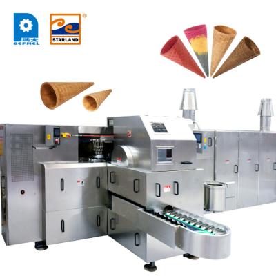 China 101 Baking Plates Egg Roll Ice Cream Cone Production Line 14000×2300W×2000H for sale