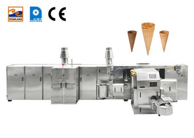 China 2.0hp Multi - Functional Waffle Egg Roll Production Line 55 Piece 320* 240mm Baking Template for sale