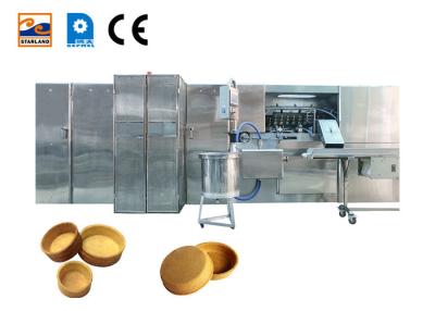 China Automatic Large Egg Tart Shell Production Line , Stainless Steel Material Cast Iron Baking Template. for sale