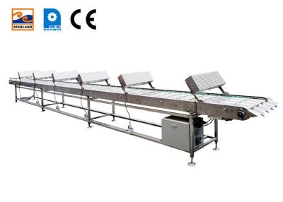 China Inline Cooling Conveyor, Stainless Steel, Adjustable Speed With Cooling Fan. for sale