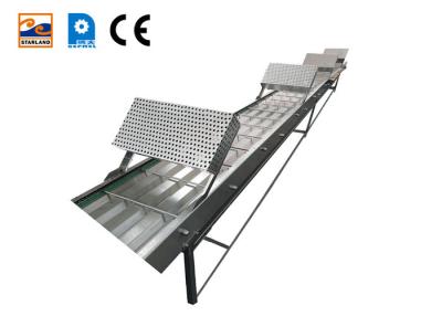 China Marshalling Cooling Conveyor, Stainless Steel Food Machine Accessories Inline , With Cooling Fan. for sale