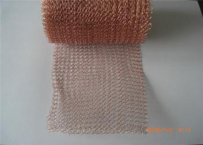 China Reusable Copper Knitted Mesh SS304 SS316 Flatten / Corrugated Shape 0.5mm for sale