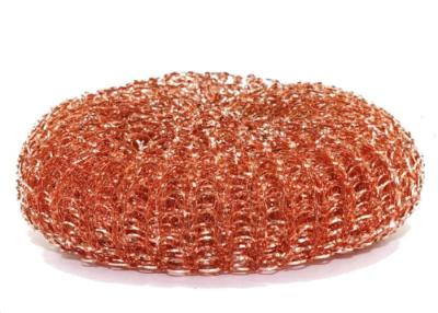 China ZT Yellow Copper Dish Scrubber 90g Customized For Tough Kitchen Utensils for sale