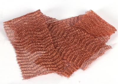China 10 15 20cm Width Knitted Copper Mesh 0.23mm Dia Corrugated Surface for sale